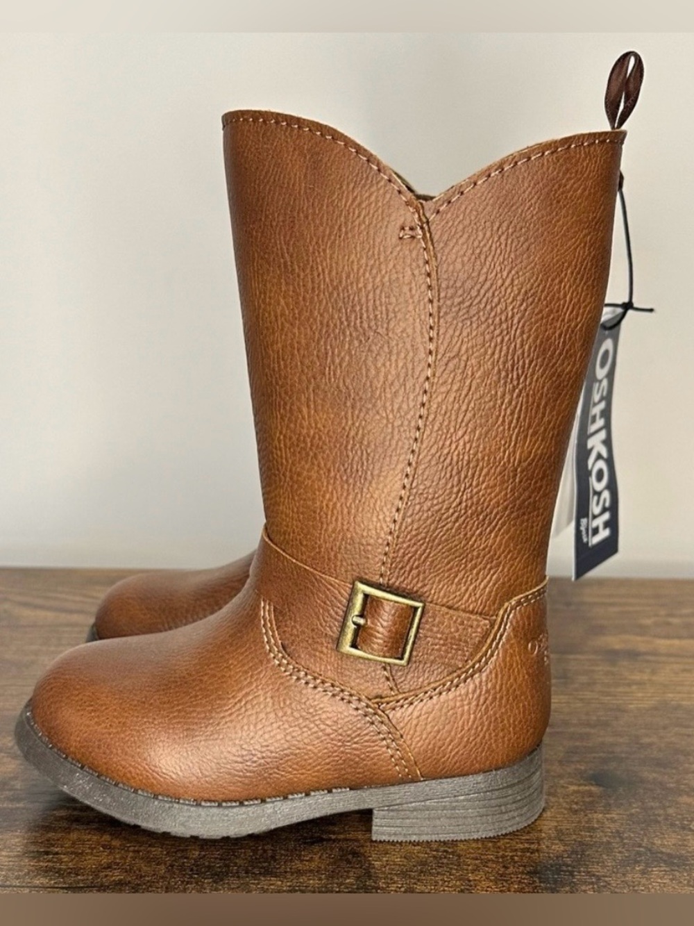 Oshkosh B’Gosh Toddler Girls Brown Lumi Knee High Boots NWT Size 9